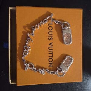 Louis Vuitton Silver Script Charm